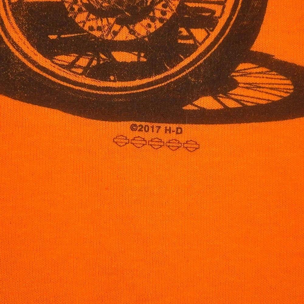 Harley-Davidson Kids‎ Orange Graphic T-Shirt Youth Large San Diego California L